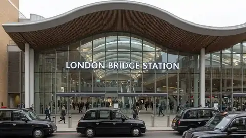 London Bridge station with The Shard above it
